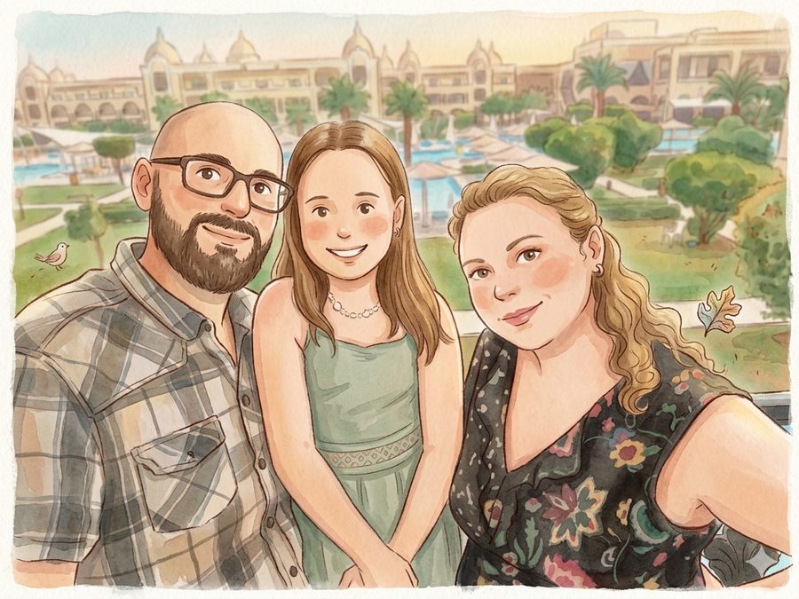 Familie Roth im Urlaub